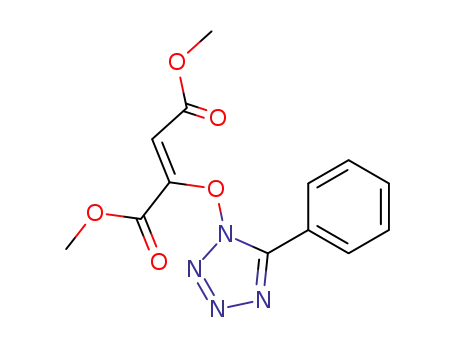 dimethyl 5-phenyl-1-tetrazolyloxy-1,2-ethylenedicarboxylate (Z)