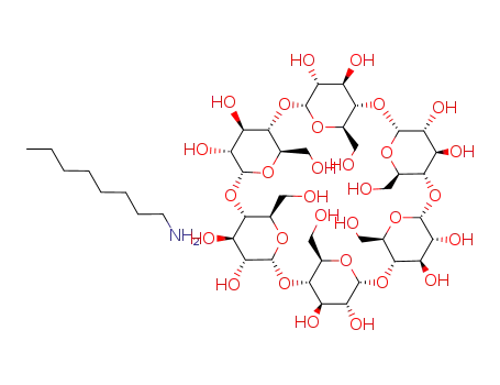 complex of α-cyclodextrin with n-octylamine